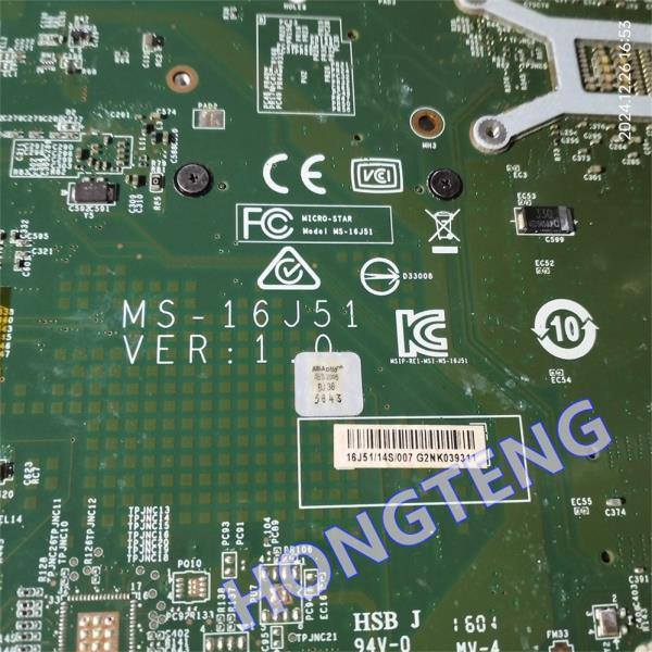 I5-6300HQ 및 GTX950M 가 포함된 MSI GE62 노트북 마더보드용 정품 MS-16J51 OK : 진성글로벌로지스11