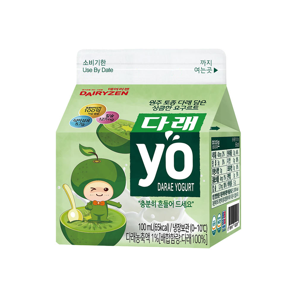 [당일출고]원주토종다래로 만든 저당 다래요구르트 다래YO 100ml x 12개 : 위드쿡