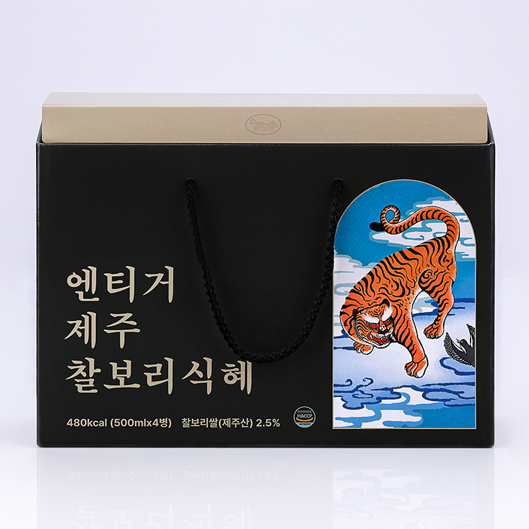 건강한 엔티거 저당 제주찰보리식혜세트 (500ml x 4PET) : 제주로컬푸드마켓