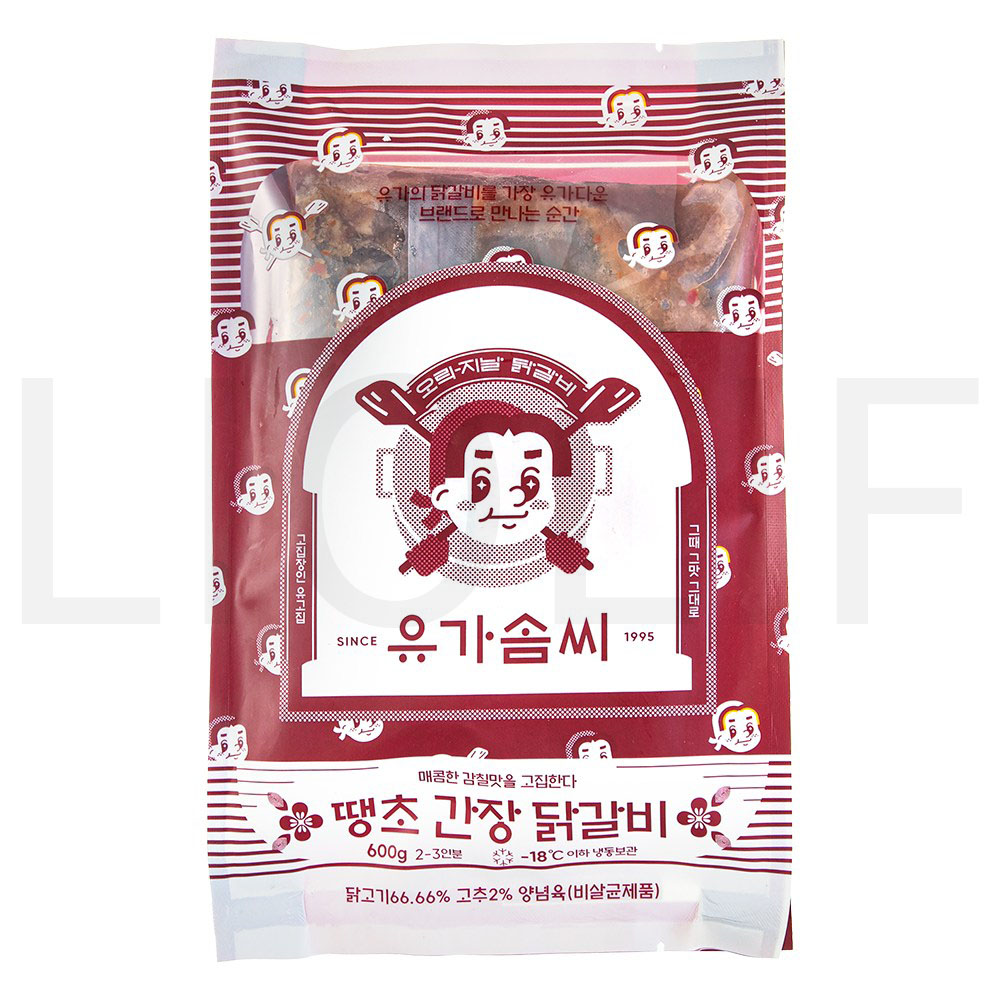 유가솜씨 땡초 간장 닭갈비 (냉동) 600g 1개 : SUPER SALE