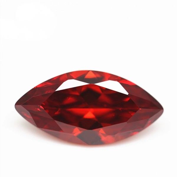 천연 원석 가넷 루비, 마키즈 컷, 스리랑카 VVS 보석, 2.52 Cts, 6x12mm, 1 개, 신상 세일 : 진유무역
