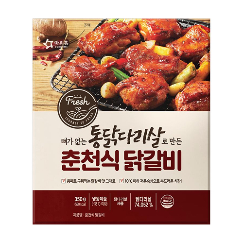춘천닭갈비 캠핑닭갈비 캠핑음식 5개입 : 든든푸드