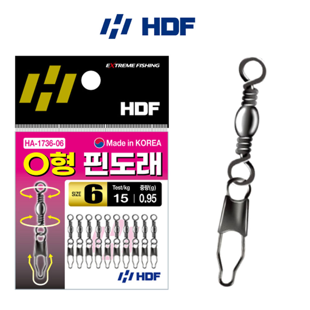 해동 O형 핀도래 광어 우럭 쭈꾸미 갑오징어 낚시 도래 채비 HA-1736 : 피싱매니저