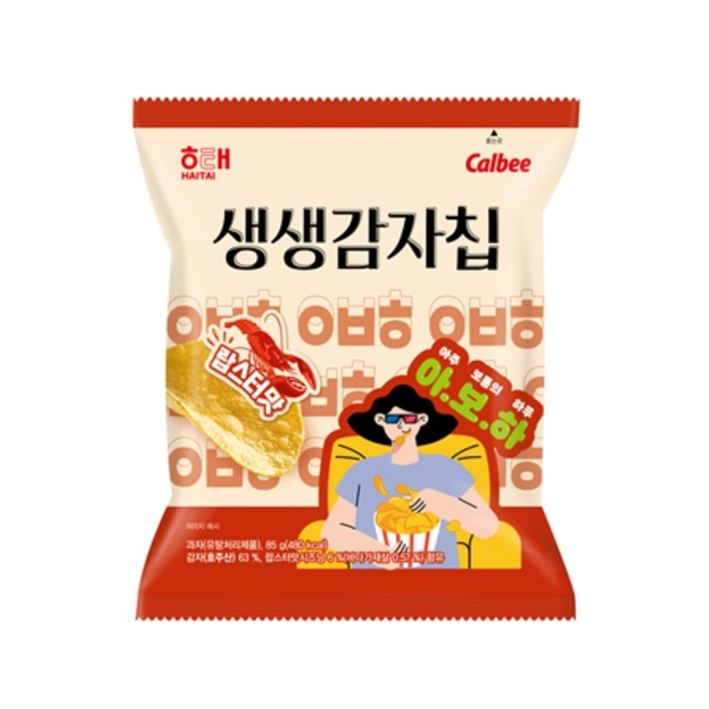 해태 생생감자칩 랍스터맛 85g x 15개 : 위드원샵