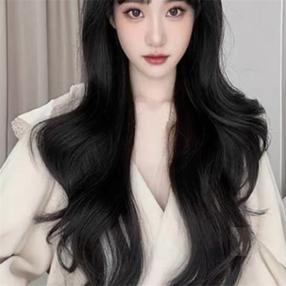 라이프코치 웨이브 긴머리 통가발 블랙 여신머리 여성가발 : 라이프코치 제안 샵