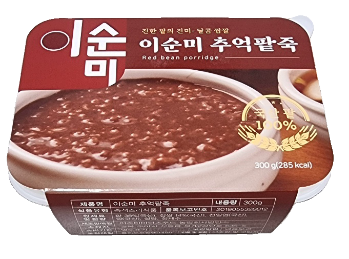 이순미 추억팥죽(300g) 6개 12개 국산 진한맛 전통의맛 한끼 건강한 별미 : 이순미 마더스푸드