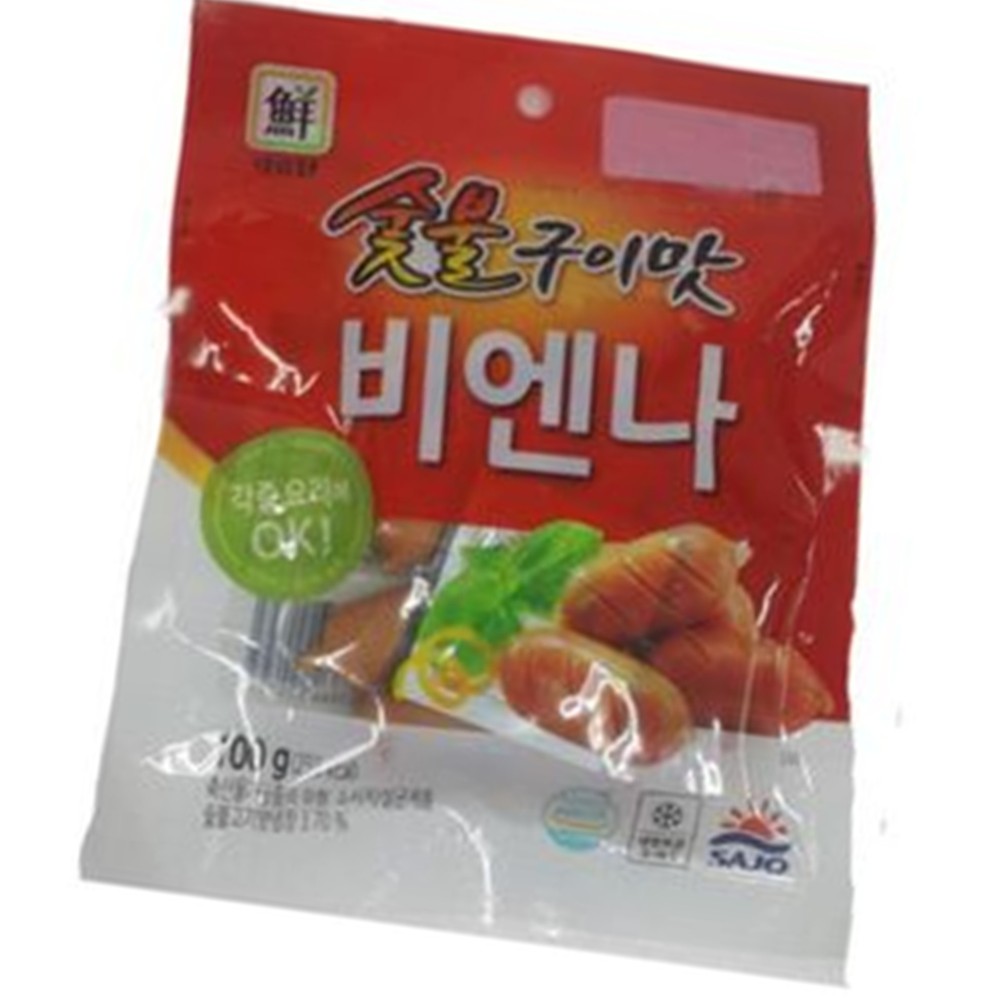 대림 숯불 비엔나 100g 식자재 소시지 육가공 : 짱식자재마트