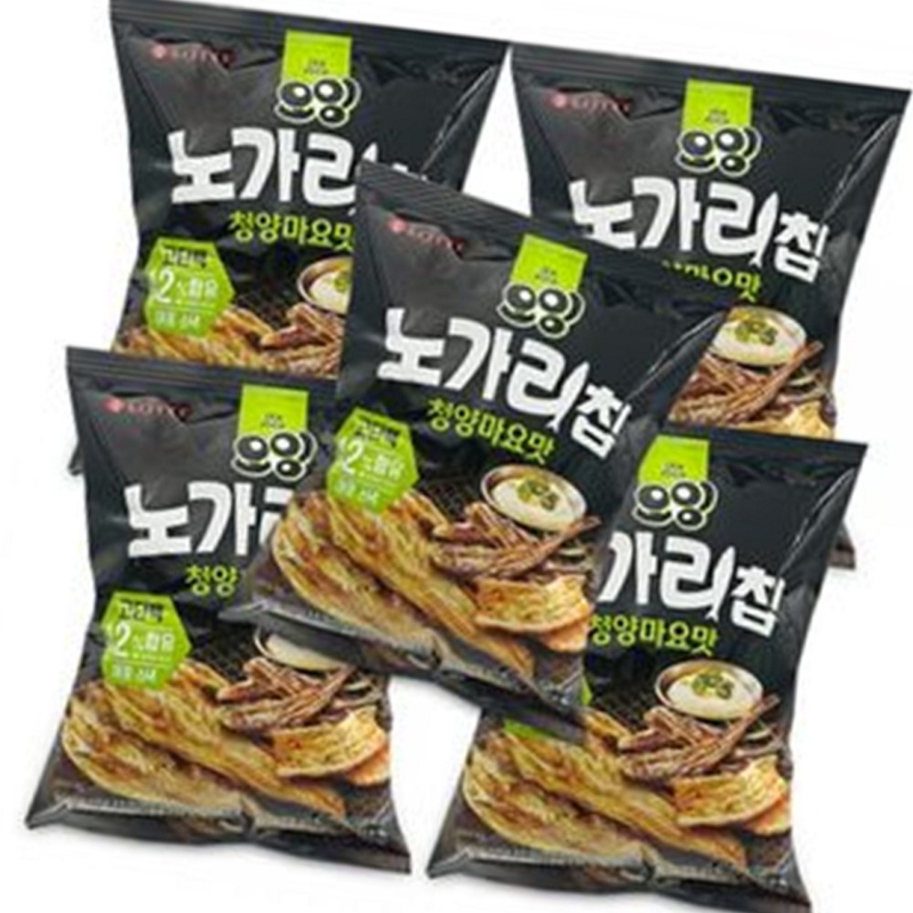롯데 오잉 노가리칩 청양마요맛 60gx5개 간편안주 식자재, 평점 상위 : 준 준 상회
