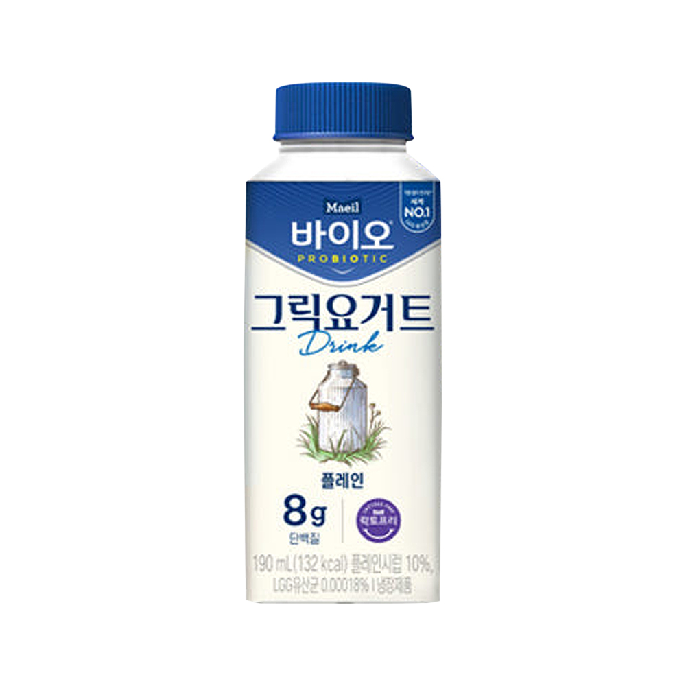 매일 바이오 그릭요거트 드링크 플레인 190ml x 9개 : 위드원샵