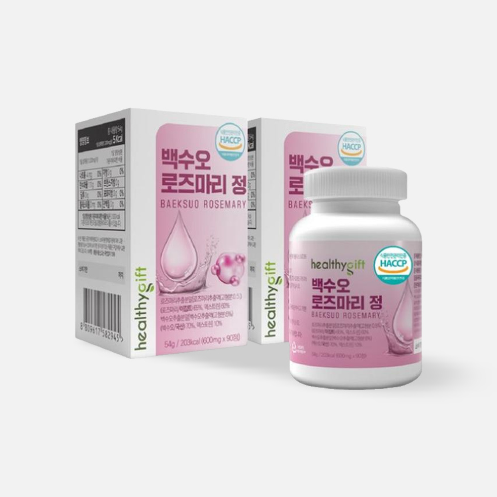 건강정 백수오 로즈마리 추출물 영양제 90정 2개 : ALLFAM 스토어