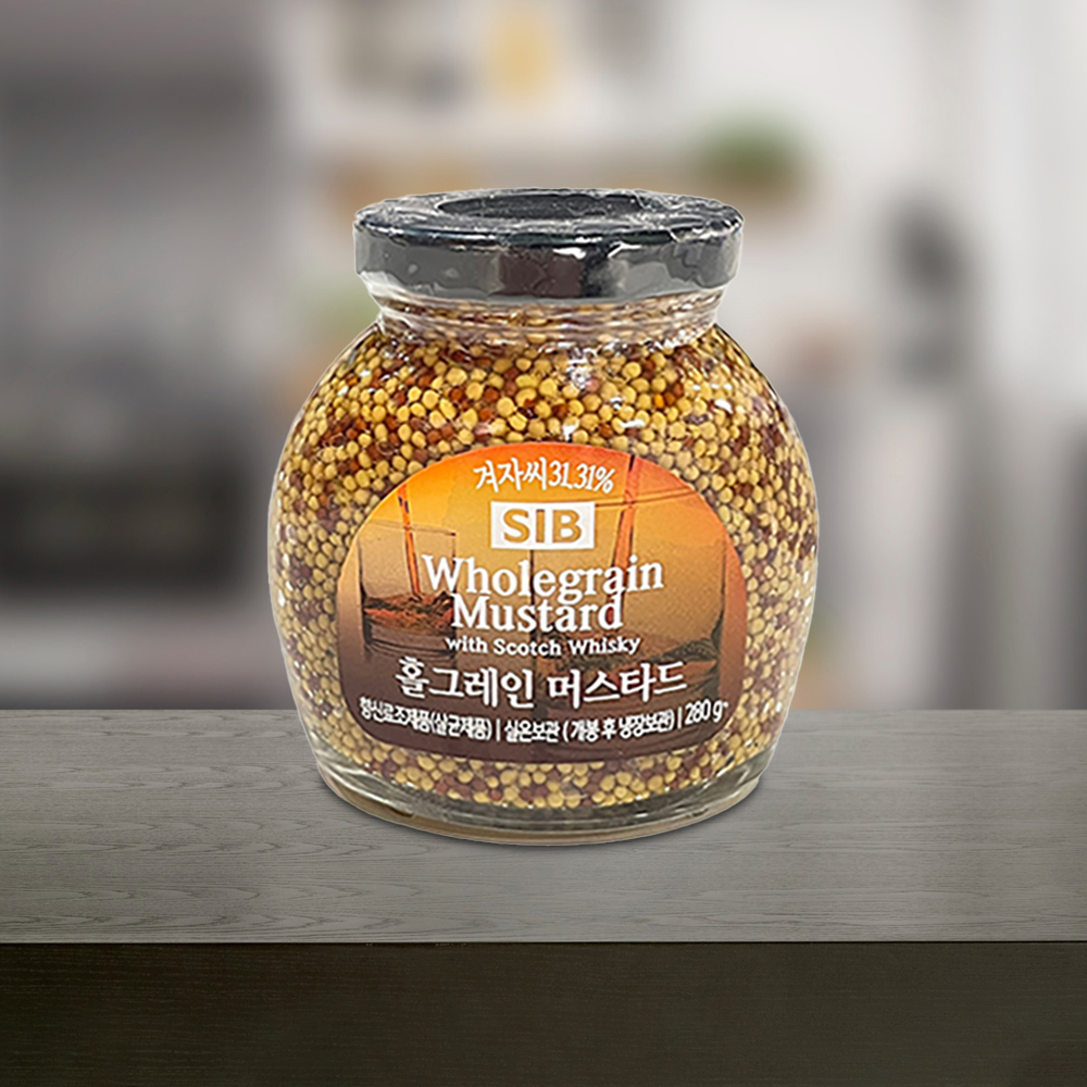 홀그레인 머스타드 씨 겨자 소스 280g 향신료 : 정가네주방