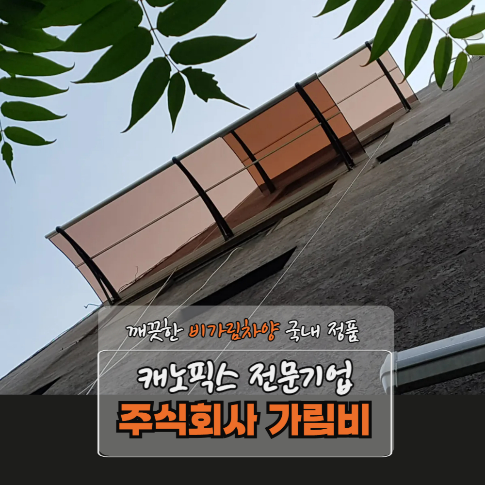 캐노픽스 1000 X 1500 차양막 비가림 폴리카보네이트 테라스 주차장 캐노피 테라스어닝 : 주식회사 가림비