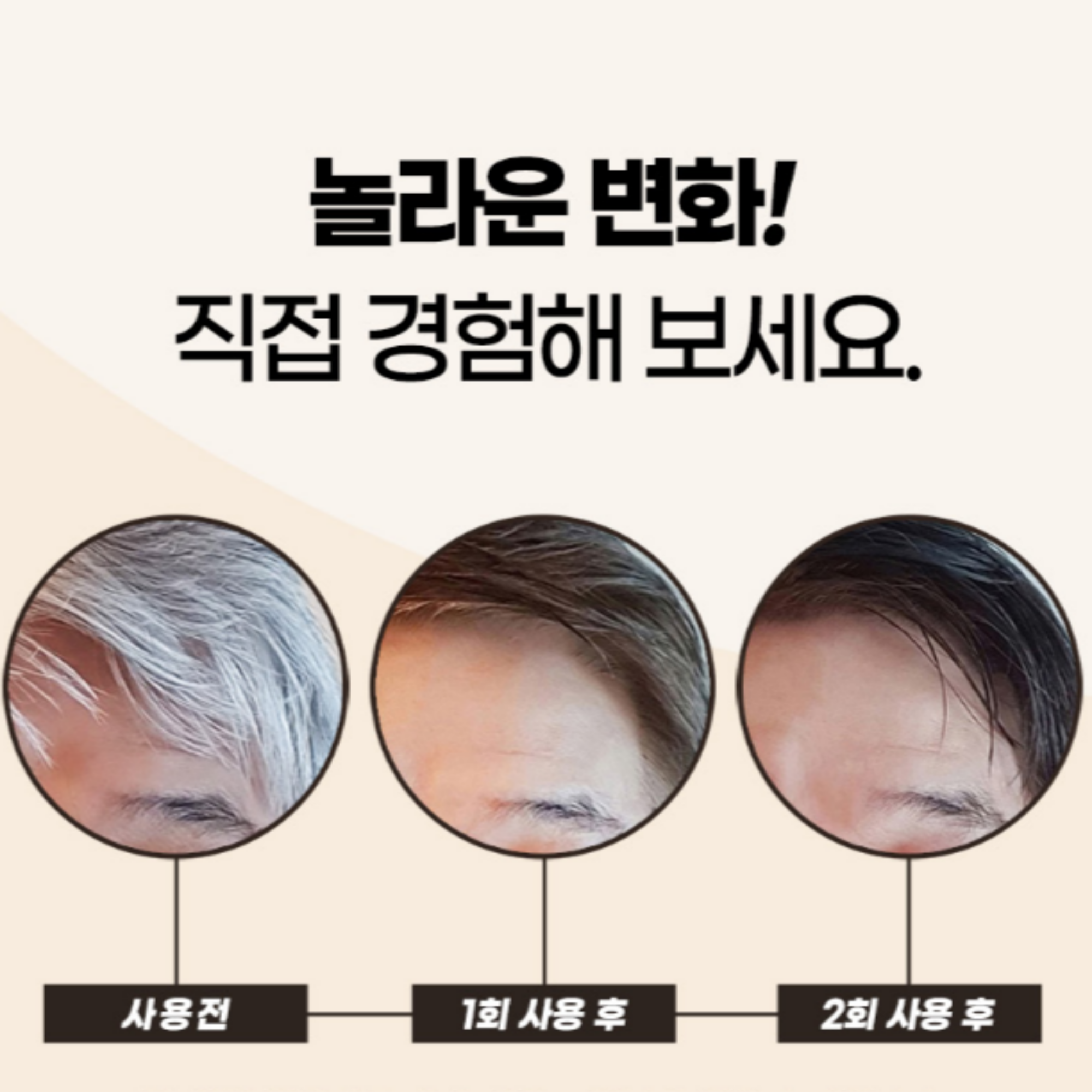 딱한번 염색샴푸 프리미엄 2개 지디에스 블랙 새치 흰머리 염색 샴푸 : MJ 코리아