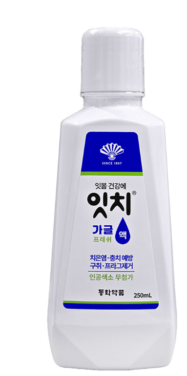 잇몸가글 휴대용 잇치 가글 스틱 입냄새 구취 제거제 동화약품 구강청결제 250ML : 후후shop