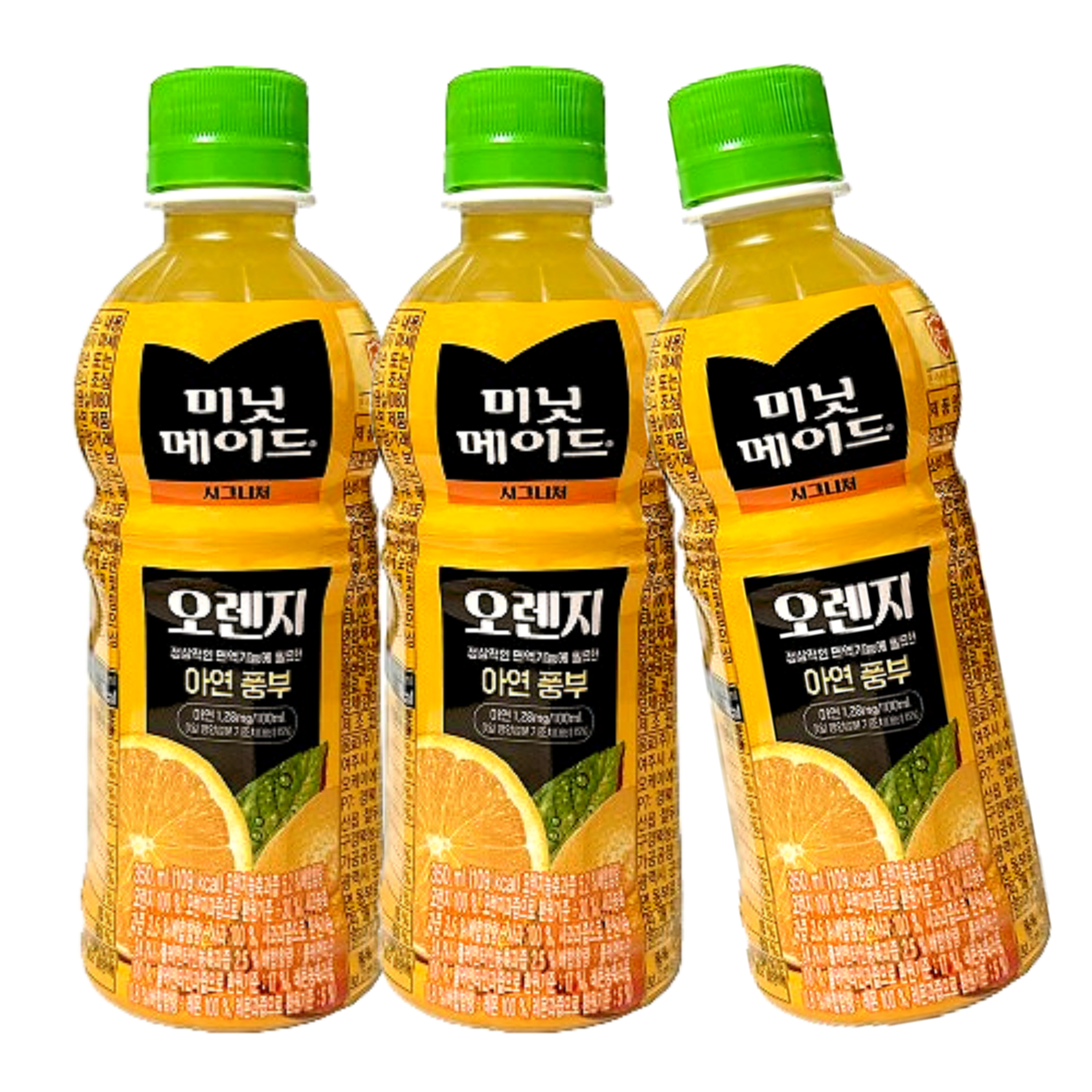 미닛메이드 시그니처 오렌지 쥬스 350ml, 24개 : 랜선스토어