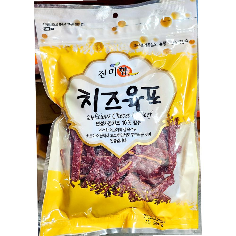 치즈육포 진미향 세절 500g X10 식자재 : 지평식자재