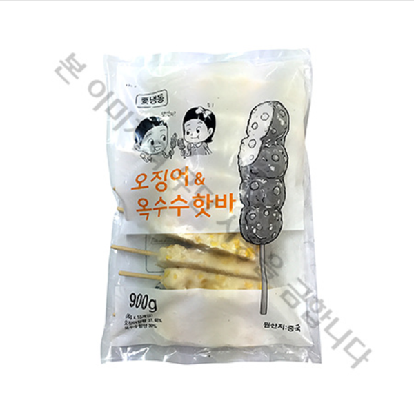 가토코 오징어옥수수핫바 1box (900g x 10개) : 유통88