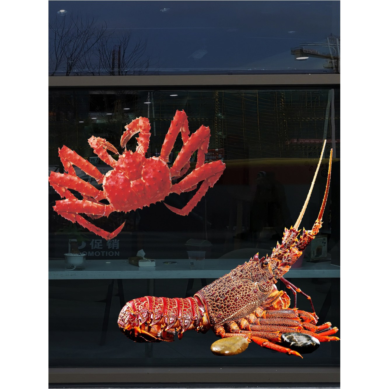 킹크랩 모형 대게 80cm 레어 수산 조형물 장식품 꽃게 소품 1 6미터 : 육영직컴퍼니