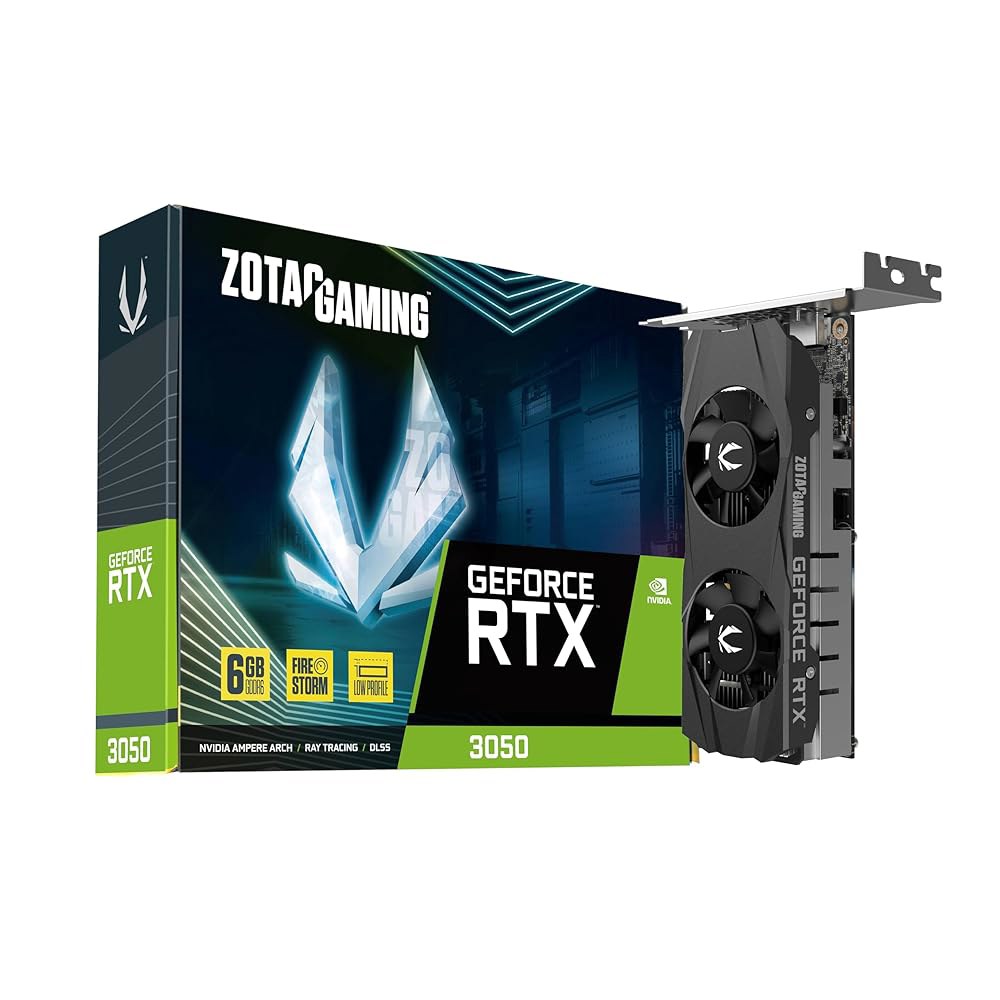 ZOTAC 게이밍 RTX 3050 6GB GDDR6 저프로파일 96비트 14GBPS PCIE 4 0 초콤팩트 그래픽 카드 ZT-A30510L-10L : 간트아셀8