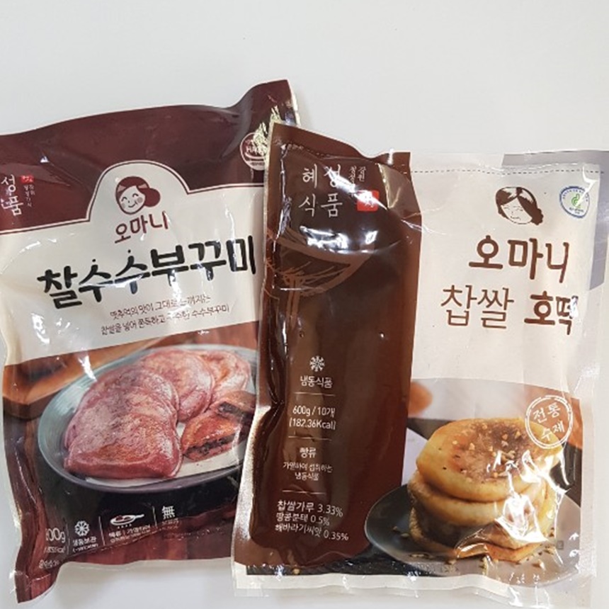 [혜성식품] 찰수수부꾸미800g,전통찹쌀호떡600g : 혜성식품