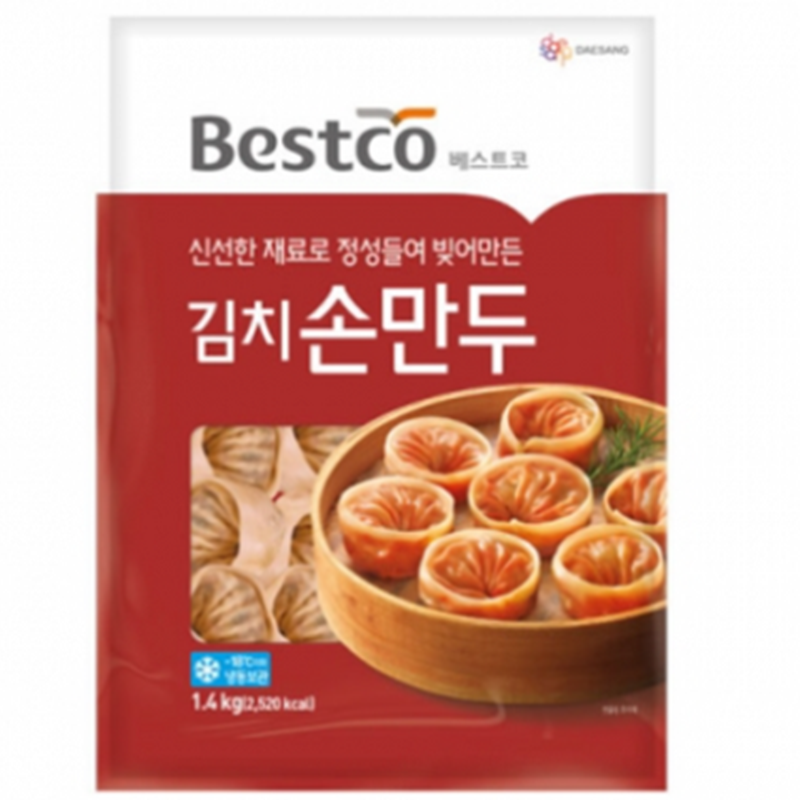 베스트코 김치손만두 1.4kg 김치만두 찐만두 : 고삐