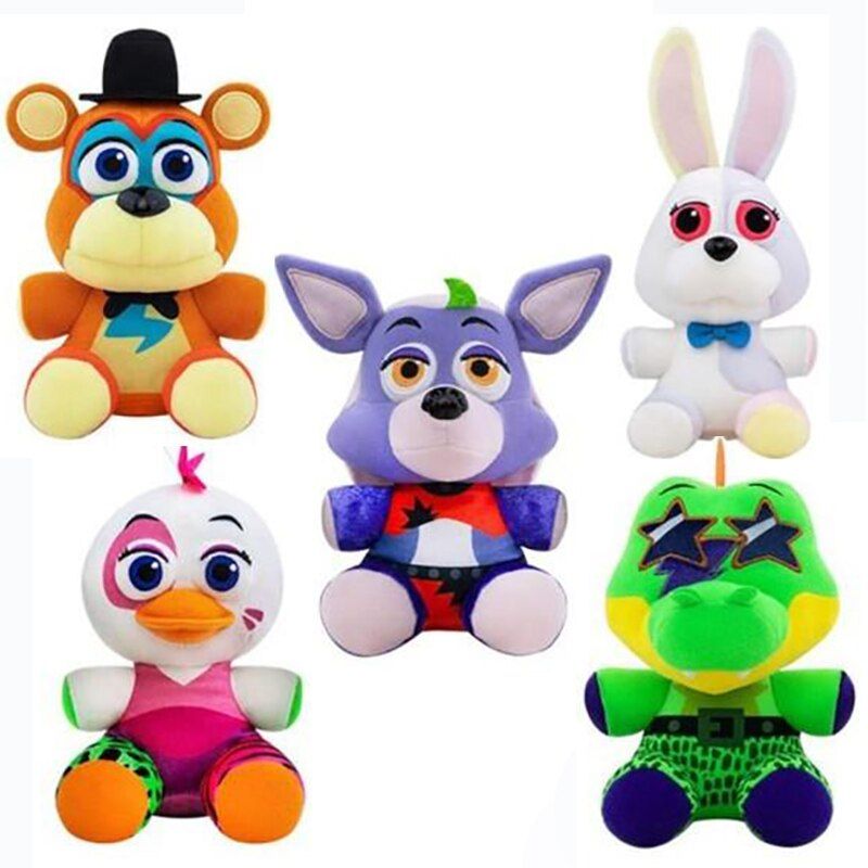 FNAF 프레디의피자가게 프레디 피자가게 보니 베어 시큐리티 브리치 캐릭터 인형 : 노란지붕