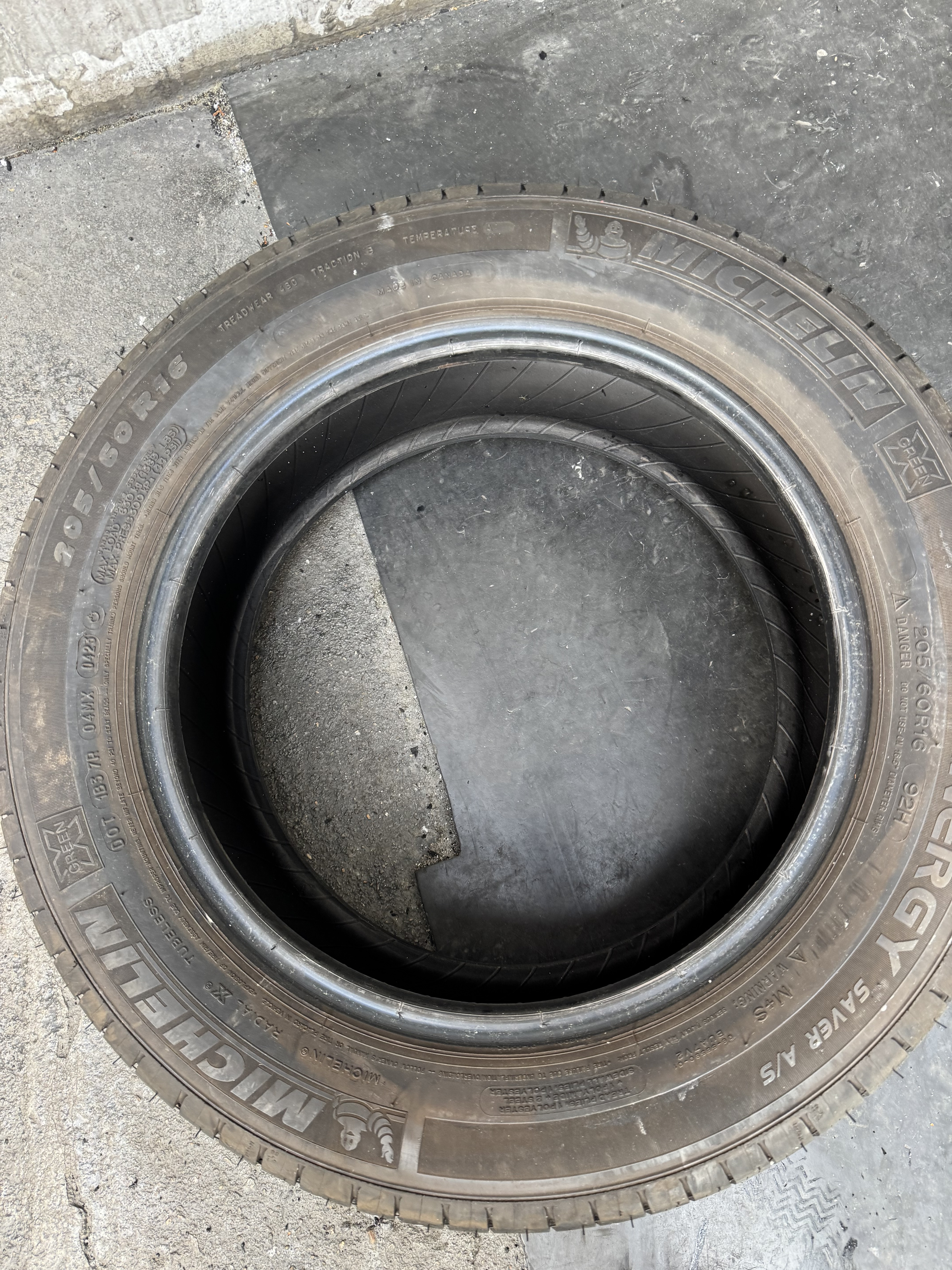 미쉐린타이어 205/60R16 2056016 에너지세이버 중고타이어 : 양그린타이어