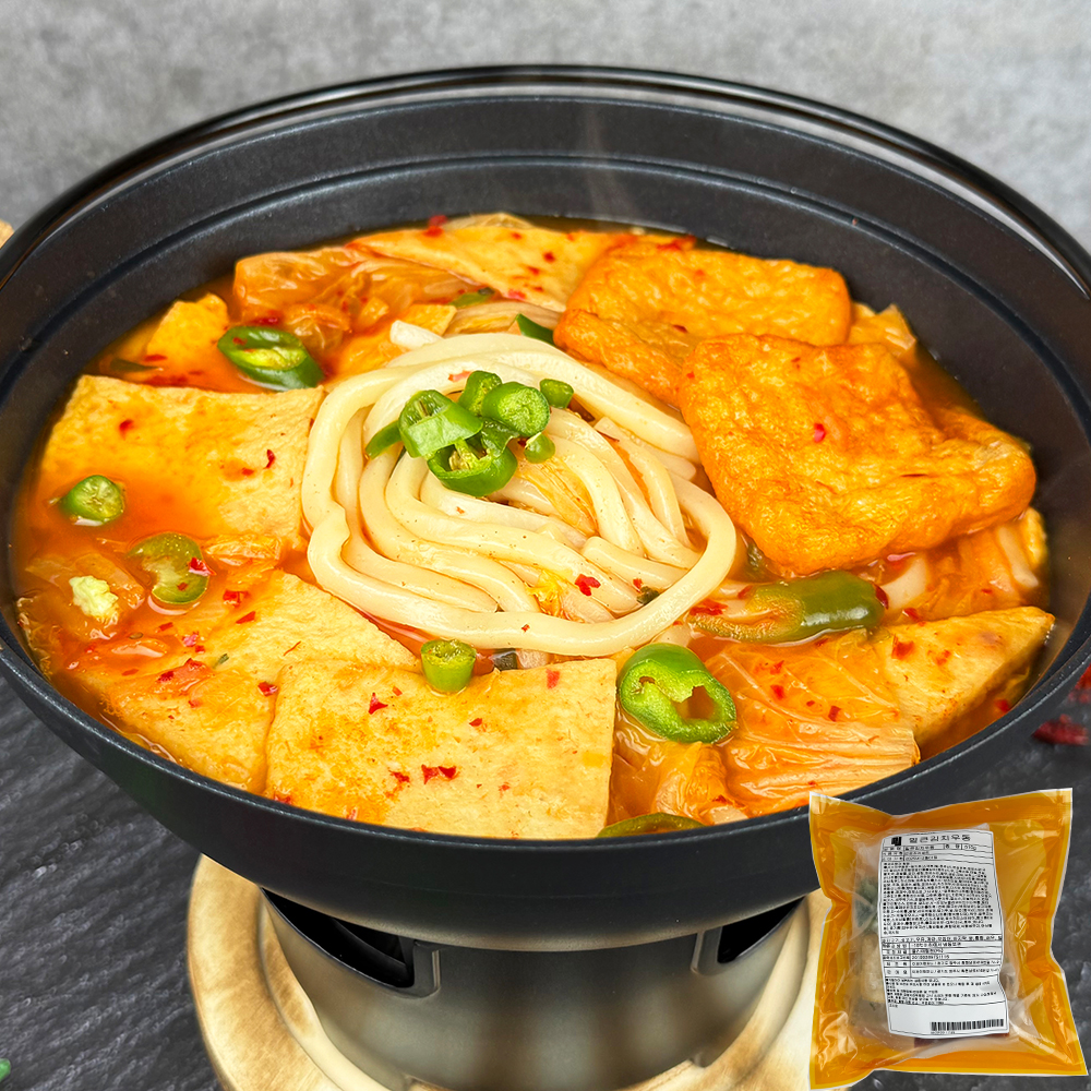 [이제이푸드스토리] 가쓰오 김치 어묵 우동 585g 진한 : 이제이 푸드스토리
