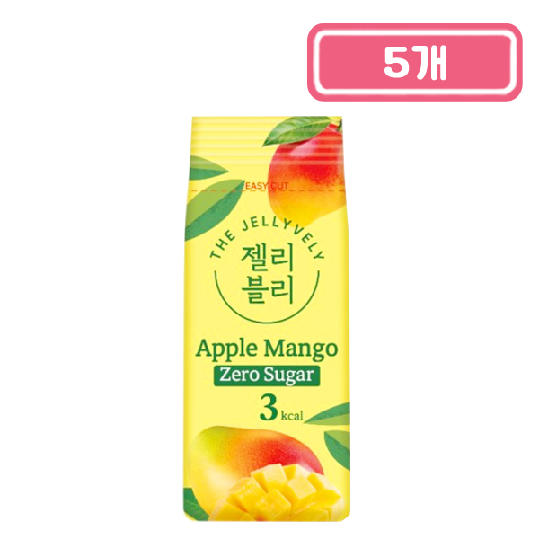 MDS 젤리블리 제로슈거 애플망고 젤리 60g x 5개 : 티앤엠컴퍼니