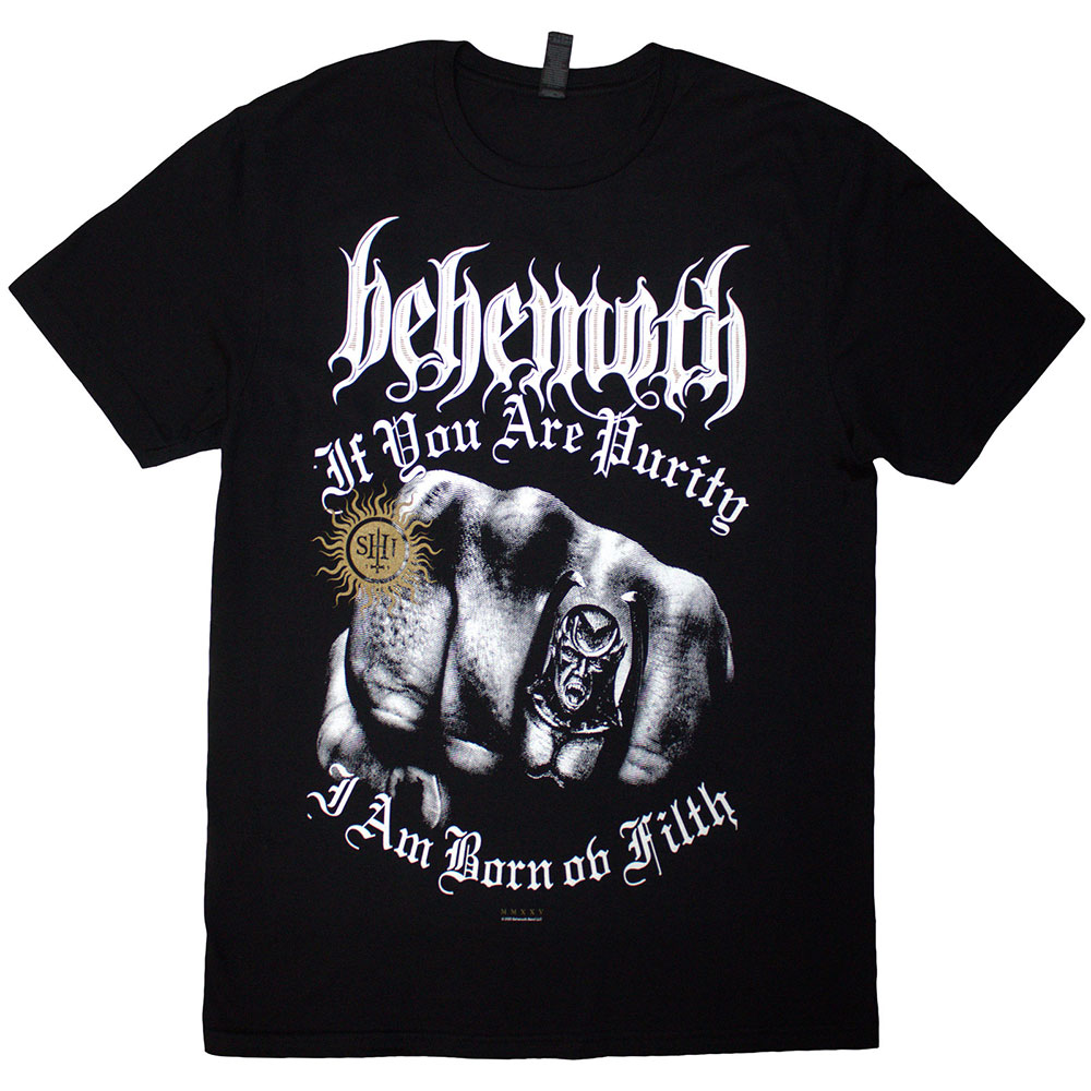 공식 BEHEMOTH 비히모스 The Shit Ov God Purity Fist 반팔 티셔츠 : 매드몽키