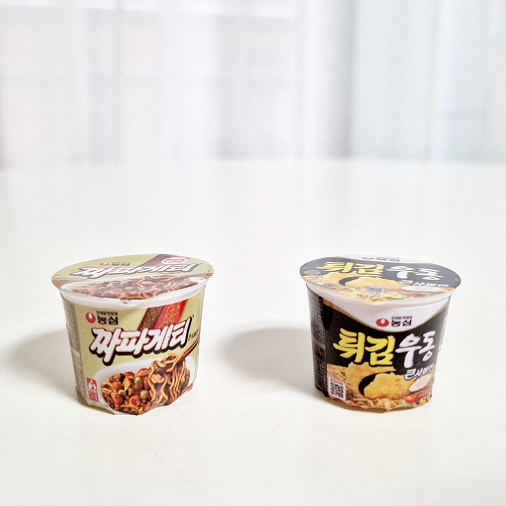 냉장고 자석 사발면 마그넷 미니어처 불닭 마그네틱 귀여운 자석 미니어쳐 컵라면 신라면 : 건너편상회