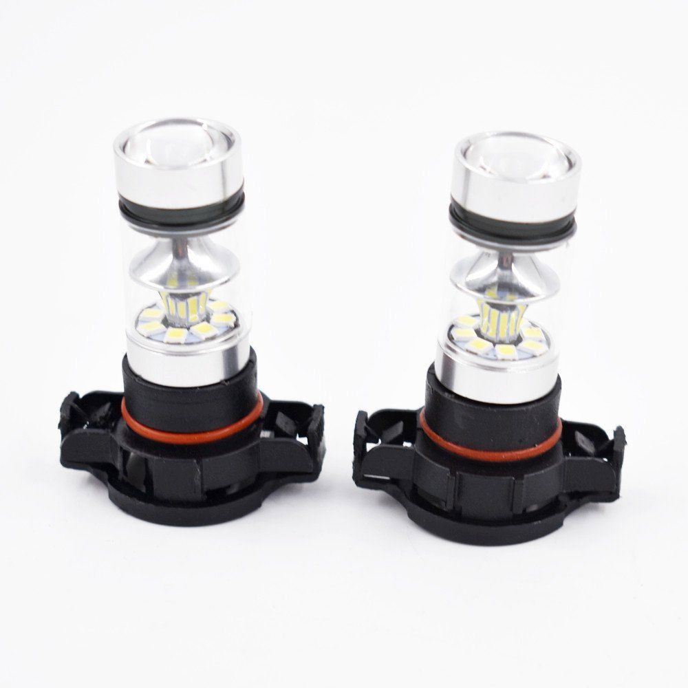 백색 호박색 노란색 PSX24W H16 5202 고출력 100W 3030 20SMD LED 전구 안개 또는 주간 주행등 12V-24V 2 : 13-ssparts-a