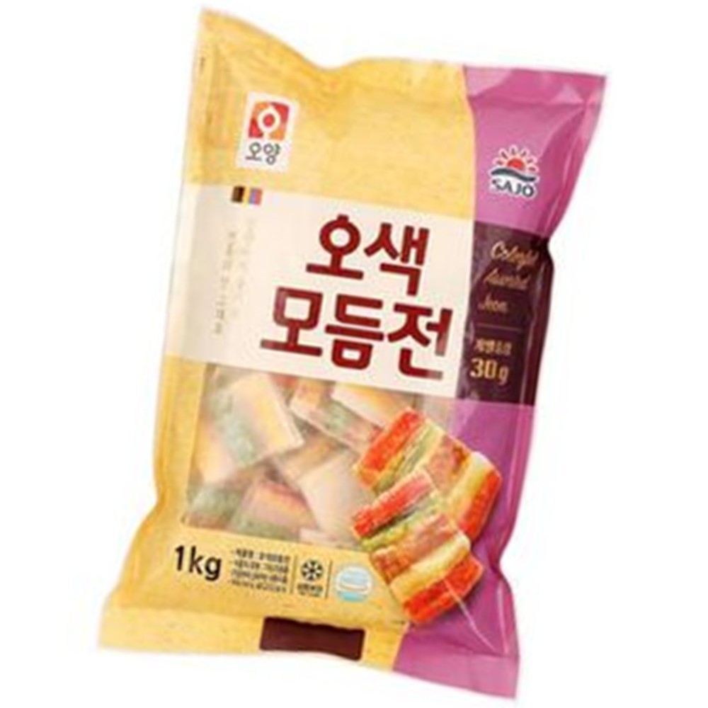 사조 오색 모듬전 1kg 식자재 간편식 분식 : 짱식자재마트