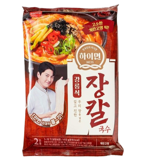 삼립 하이면 강릉식 장칼국수 412g 2인분 명인우동 : 인그린라이프