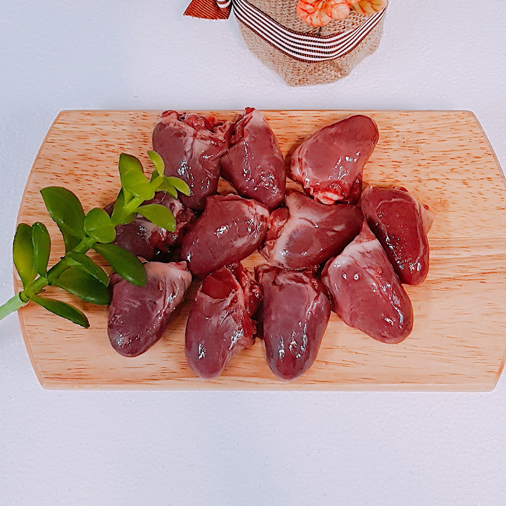 오리염통 1Kg (국내산)/ 강아지 고양이의 간식 생식 자연식 화식 수제간식의 원료육  분쇄육  무첨가 무염 무색소  야채퓨레 : 싱싱얌얌