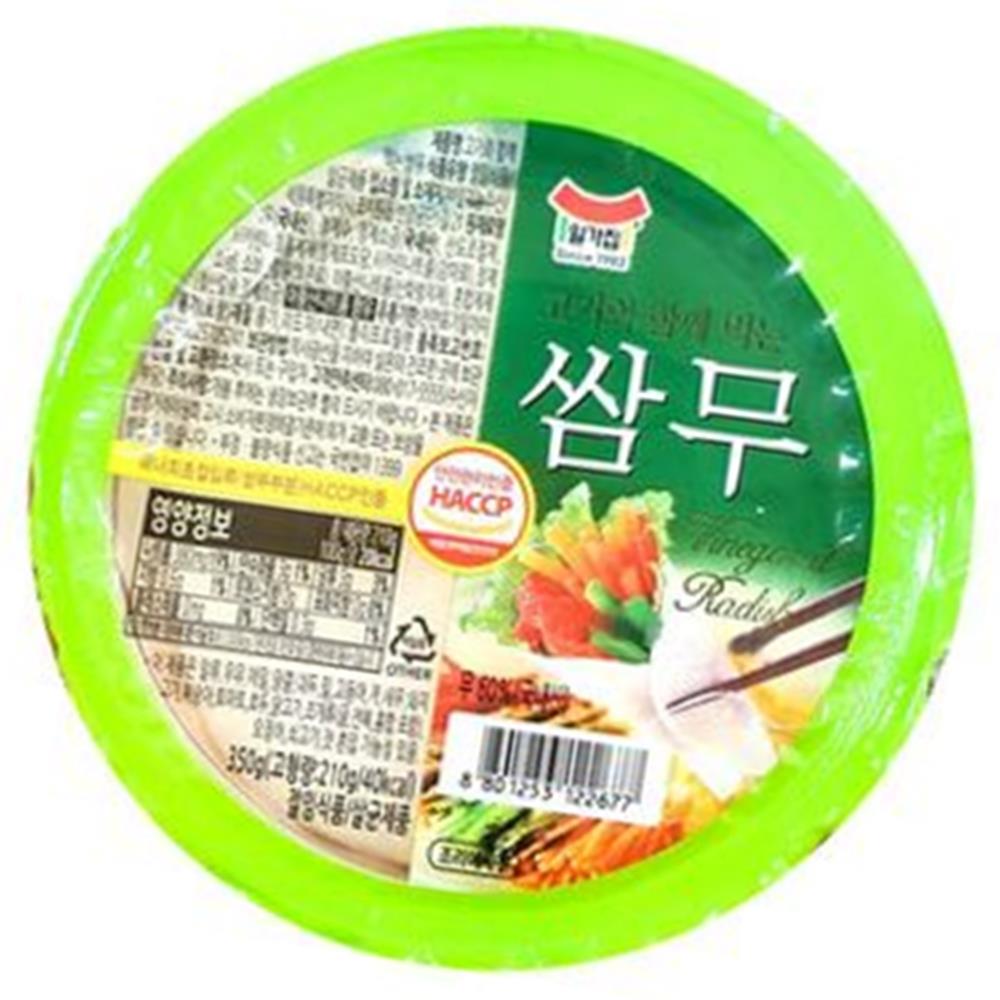 일미 무쌈 흰색 350g 15개 반찬 김치 식자재 : 아보하웰리스