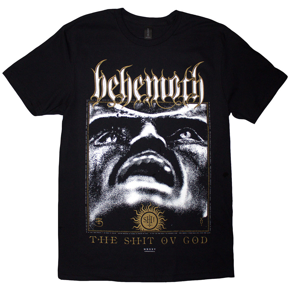 공식 BEHEMOTH 비히모스 The Shit Ov God Reign In Hell 반팔 티셔츠 : 매드몽키
