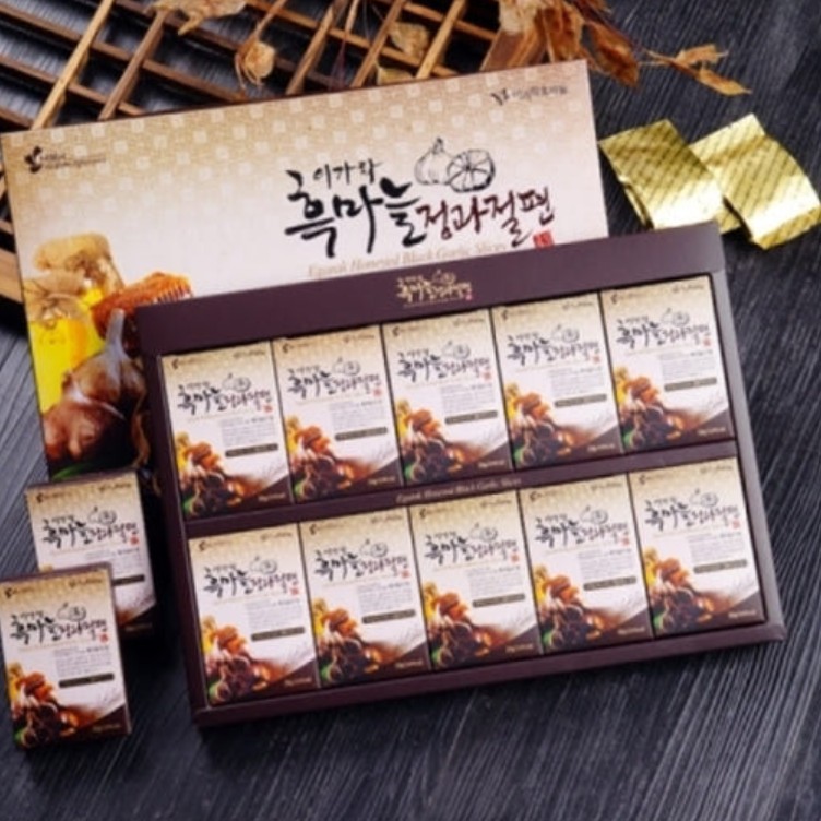 이가락흑마늘 정과절편 웰빙간식 10포, 2개 : MedGenix