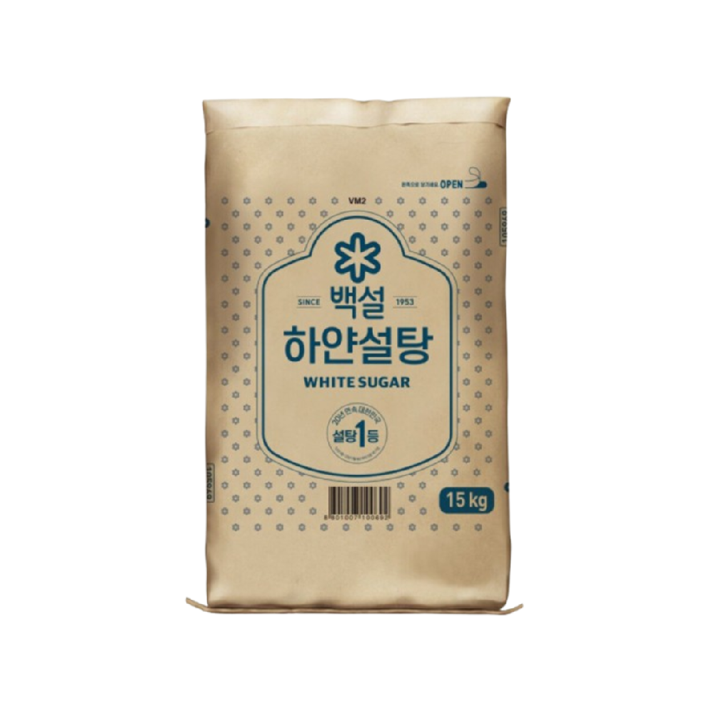 백설 하얀 설탕 15kg x 1개 : 해원사랑