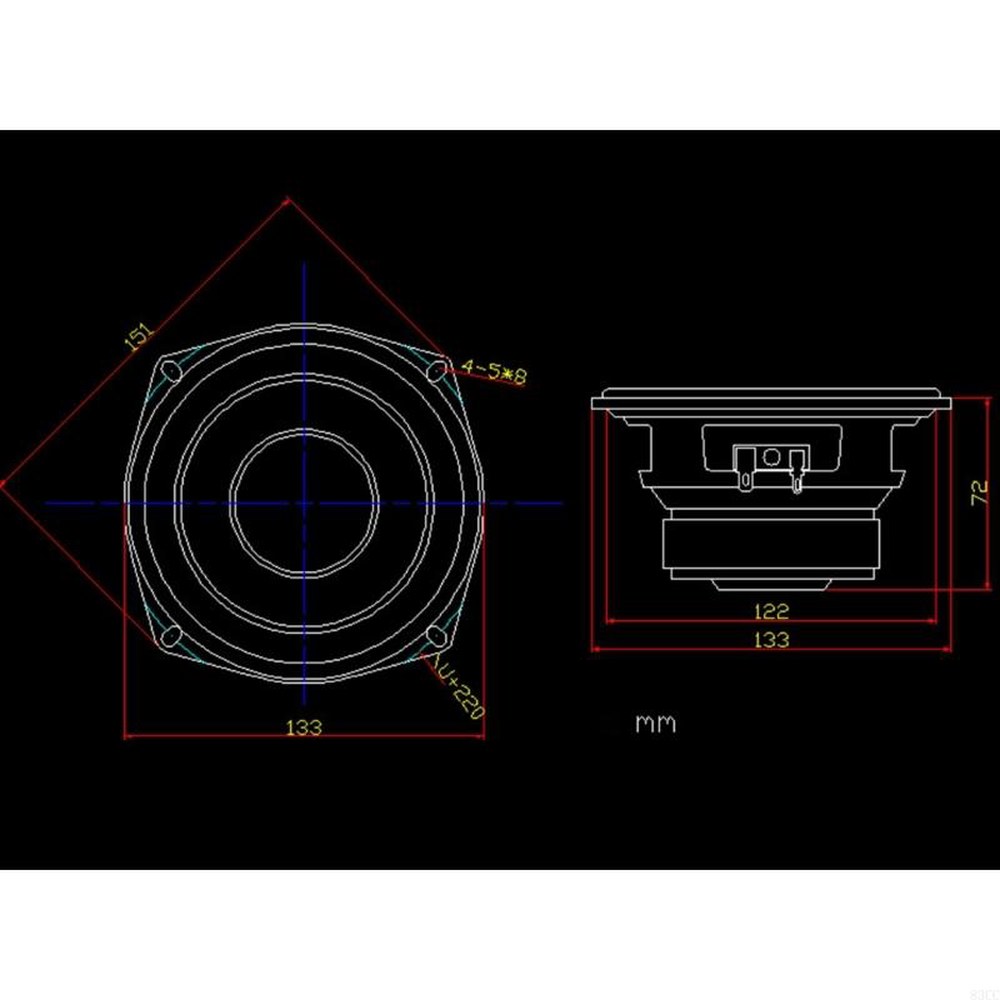 83cc 업그레이드 25 동축 스피커 120W 4ohm 8ohm 전자 장치 주파수 : 해피해피 쇼핑