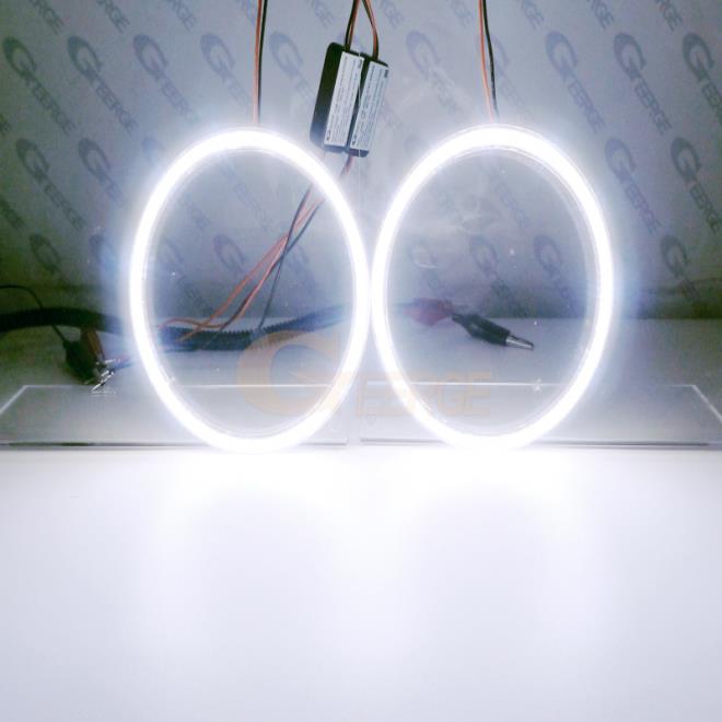 볼보 XC60 156 페이스리프트 2014 울트라 브라이트 COB LED 엔젤 아이 키트 헤일로 링 : Jupiter Store