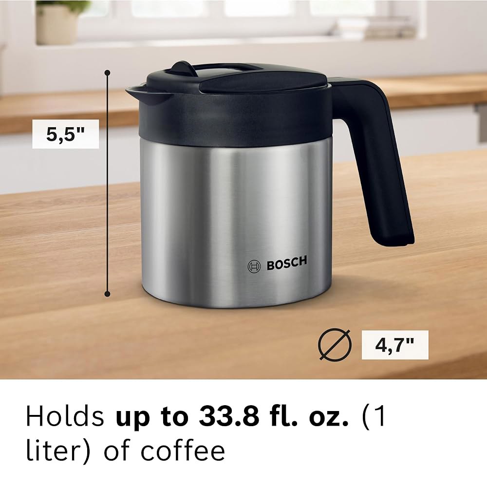 오리지널 보쉬 TCZ8007US 커피 포트 1L 또는 338 fl 온스 스테인리스 스틸 800 시리즈 베로카페 완전 자동 에스프레소 머신용 : 별빛커머스1