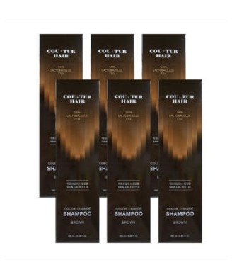 꾸띄르 헤어 시즌4 스킨락토 7714 컬러 체인지 염색 샴푸 190ml 갈색 6개 : 담고마켓