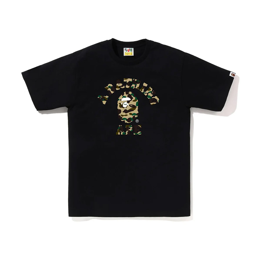 [국내배송] 베이프 퍼스트 카모 컬리지 티셔츠 BAPE 1ST CAMO COLLEGE TEE 베이프반팔 베이프카모 베이프컬리지 : SWING 977