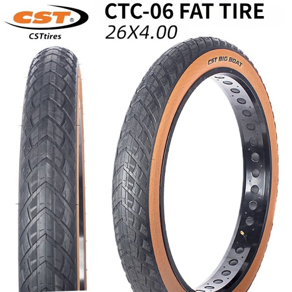 CTC-06 지방 타이어 26X4.00 100-559 자전거 와이어 타이어의 큰 보트 CST 지방 자전거 타이어 : 인더스유통