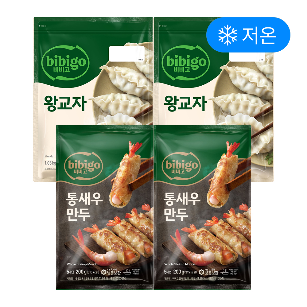 비비고 왕교자 만두 1.05KG 2개+새우왕교자315G 2개 외 37개 : CJ제일제당
