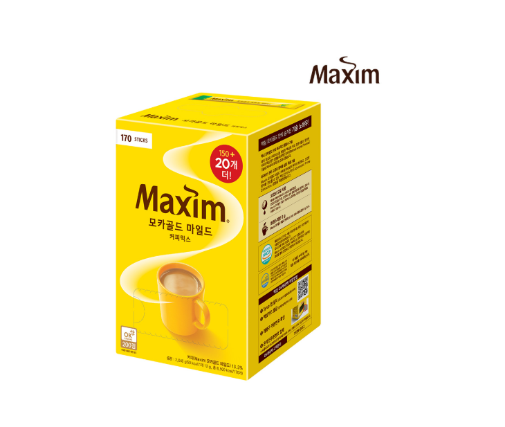 맥심 모카골드 마일드 커피믹스 170T (150T+20T) : 리온그로스
