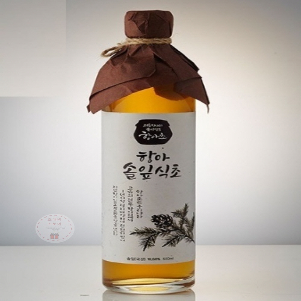 천연발효 숙성 국산솔잎 국산사양벌꿀 솔잎식초 500ml : HYUN77
