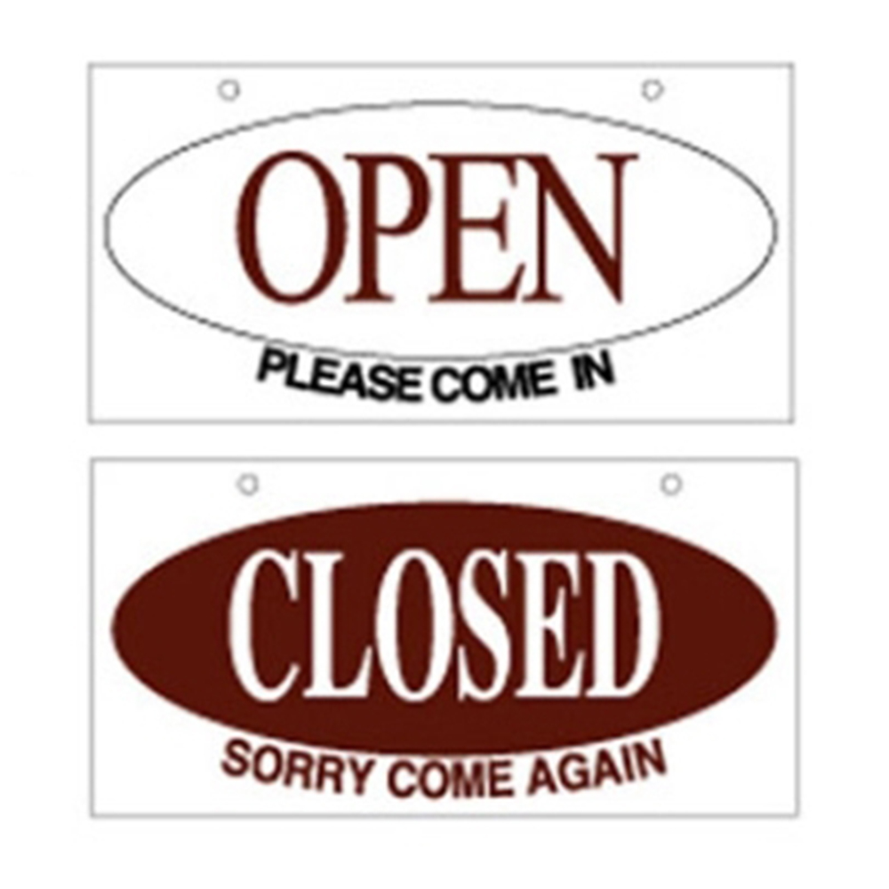 오픈 클로즈 팻말 OPEN CLOSE 영업중 표지판 걸이형 양면 문패 아크릴 : 수니네문구
