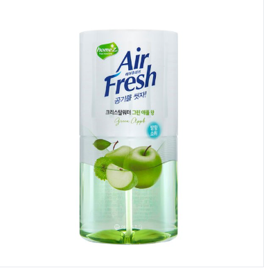 에어후레쉬 크리스탈워터 실내 방향 탈취제 400ml 에어 프레쉬 그린애플 : 리빙딜라이트
